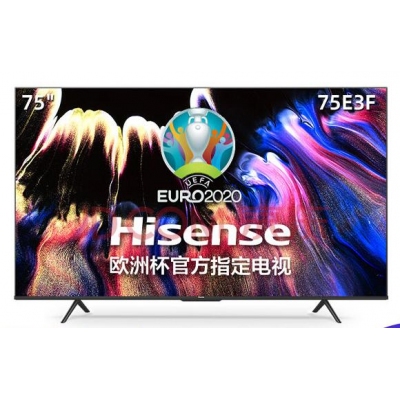 電視機 海信75E3F 75英寸 4K超薄巨幕全面屏 AI聲控MEMC智慧屏